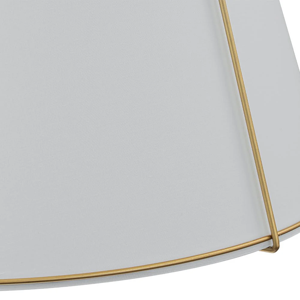Modern Fabric Conical Drum Cage Pendant Light - Image 31