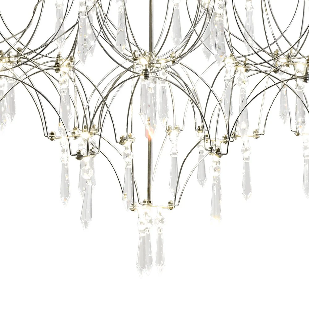 (OpenBox) Modern Luxe Glam Starry Sky LED Crystal Chandelier - Image 18