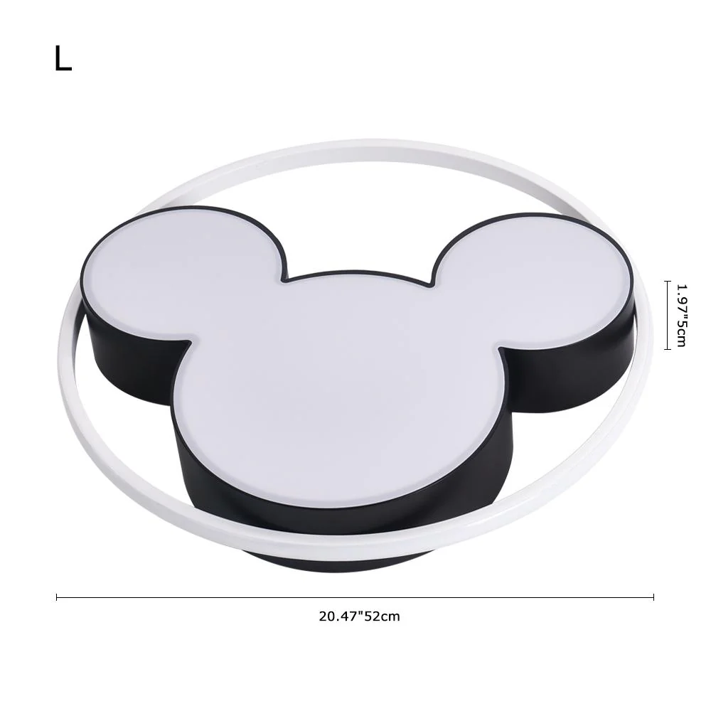 Dimmable Modern Mickey Design LED Flush Ceiling Light - Image 16