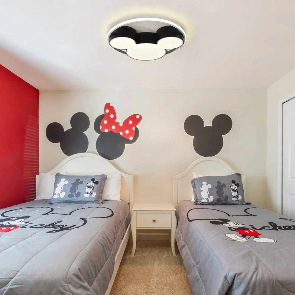 Dimmable Modern Mickey Design LED Flush Ceiling Light - Image 5