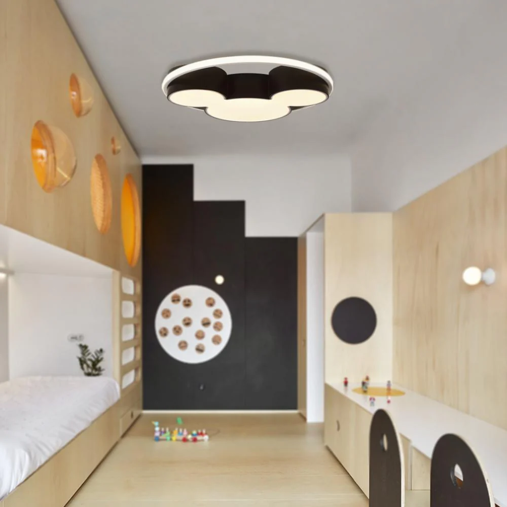 Dimmable Modern Mickey Design LED Flush Ceiling Light - Image 7