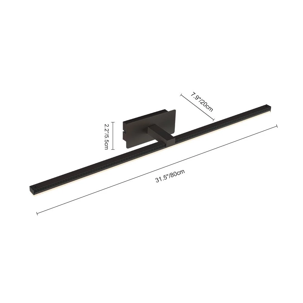 Modern Minimalist LED Linear Bathroom Vanity Light Warm White Wall Sconce - Image 18