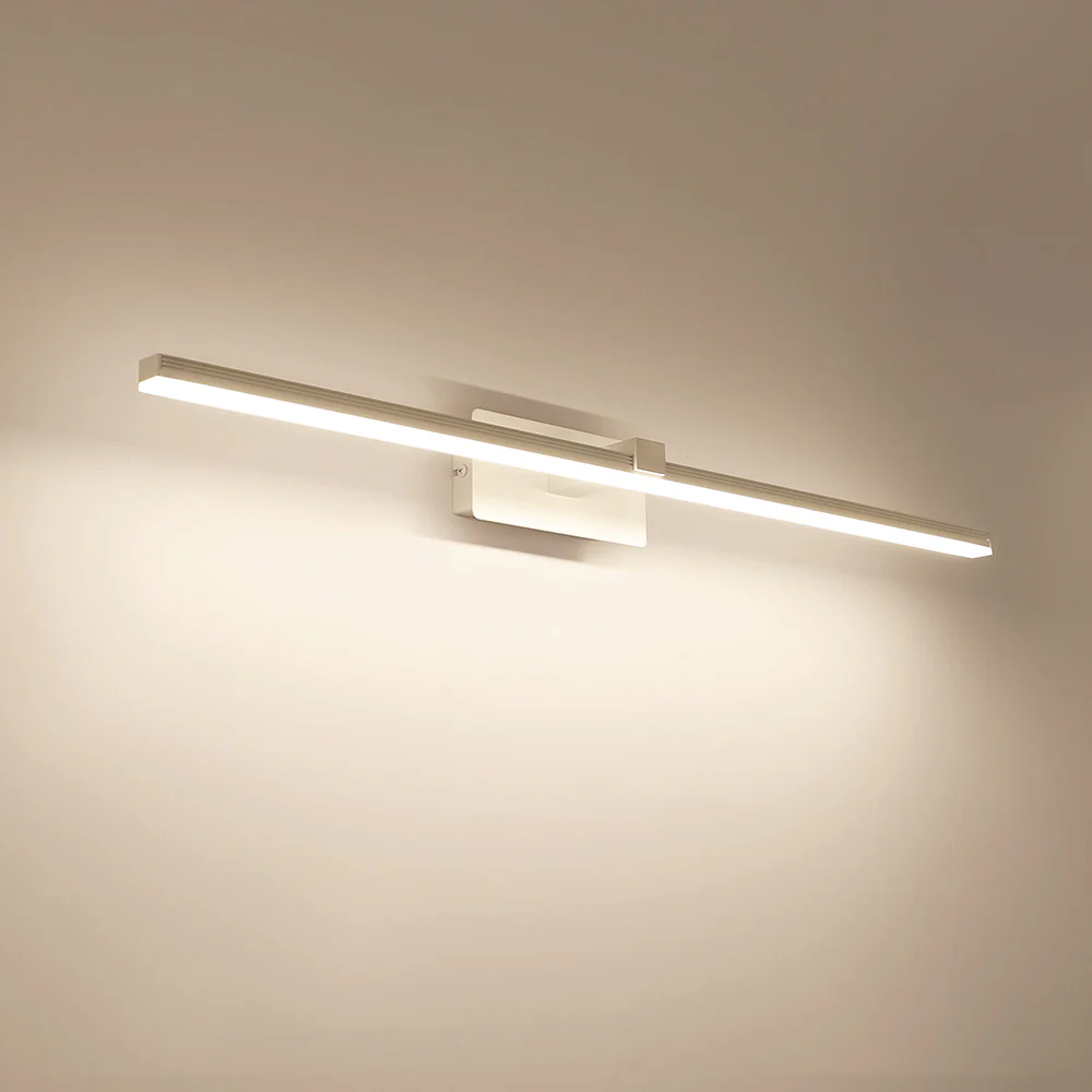 Modern Minimalist LED Linear Bathroom Vanity Light Warm White Wall Sconce - Image 4
