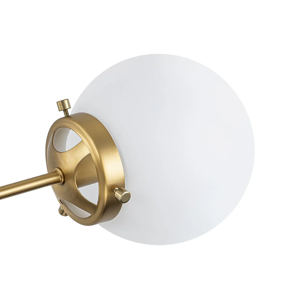 Modern Opal Glass Globe 12-light Sphere Sputnik Chandelier - Image 14