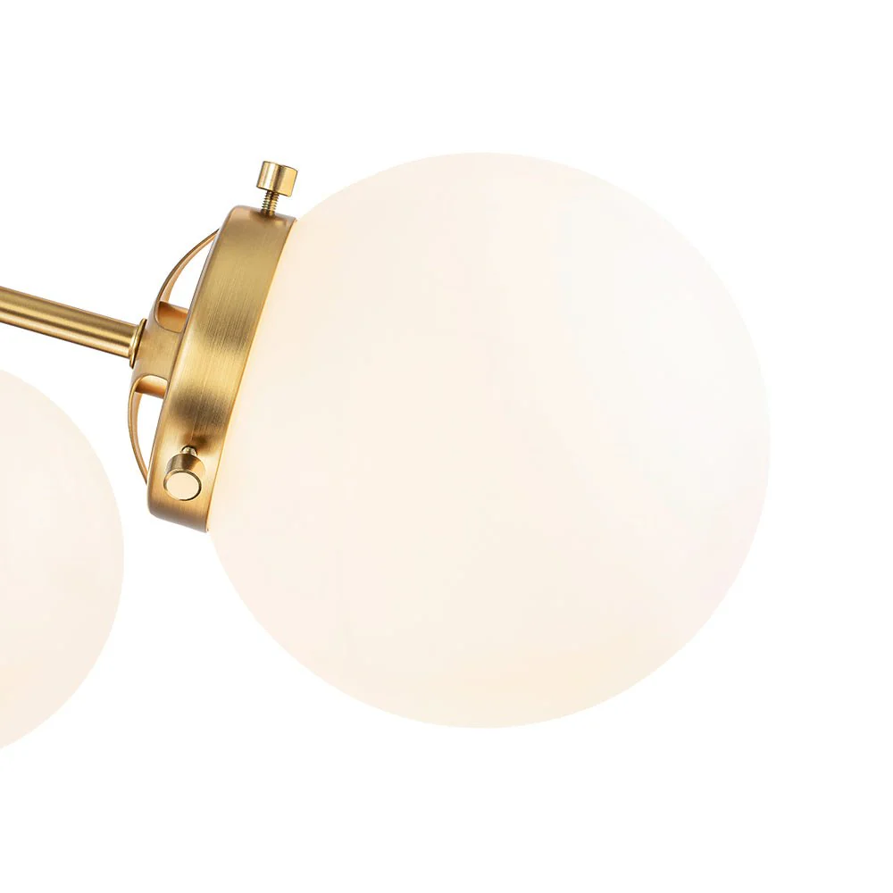 Modern Opal Glass Globe 12-light Sphere Sputnik Chandelier - Image 15