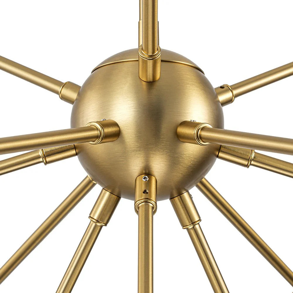 Modern Opal Glass Globe 12-light Sphere Sputnik Chandelier - Image 17