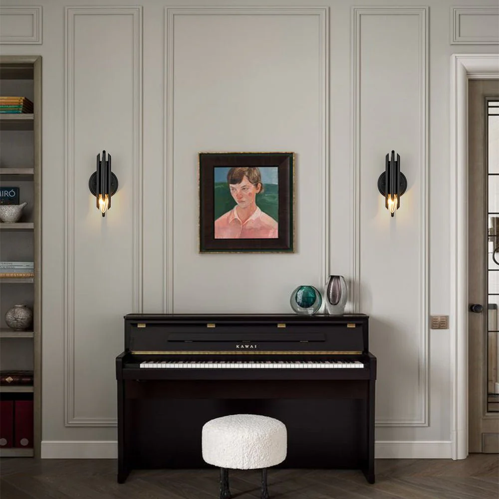 Modern Orchestral Style Trendy Cluster Tube Wall Sconce