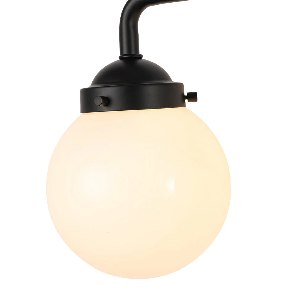 Modern Shine Opal Glass Globe Bathroom Vanity Wall Light - Image 11