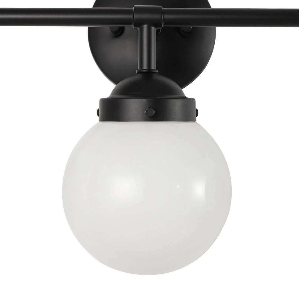 Modern Shine Opal Glass Globe Bathroom Vanity Wall Light - Image 12