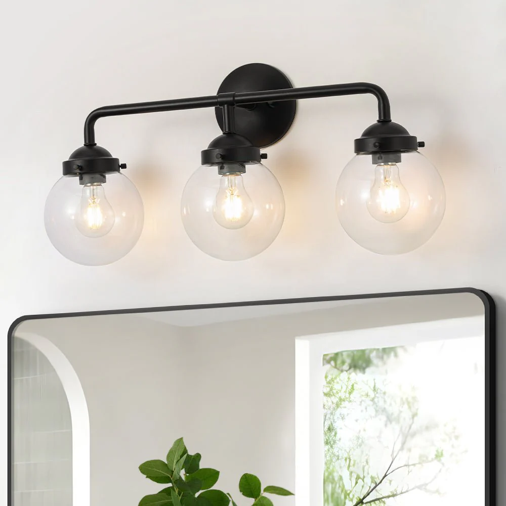 Modern Shine Opal Glass Globe Bathroom Vanity Wall Light - Image 3