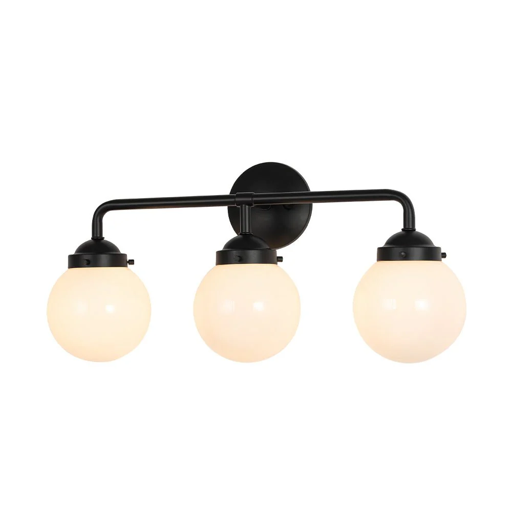 Modern Shine Opal Glass Globe Bathroom Vanity Wall Light - Image 5