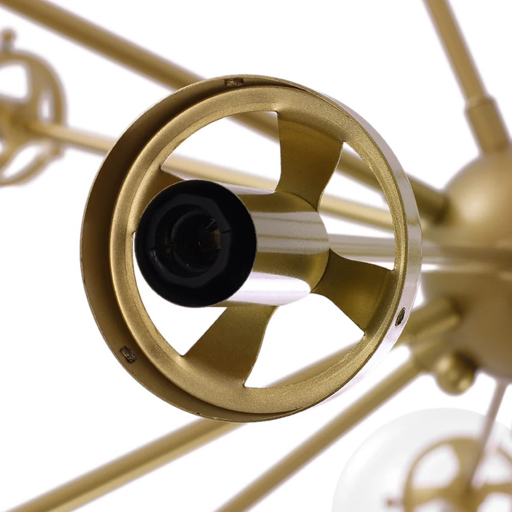 Modern Sphere 12-light Sputnik Chandelier - Image 10