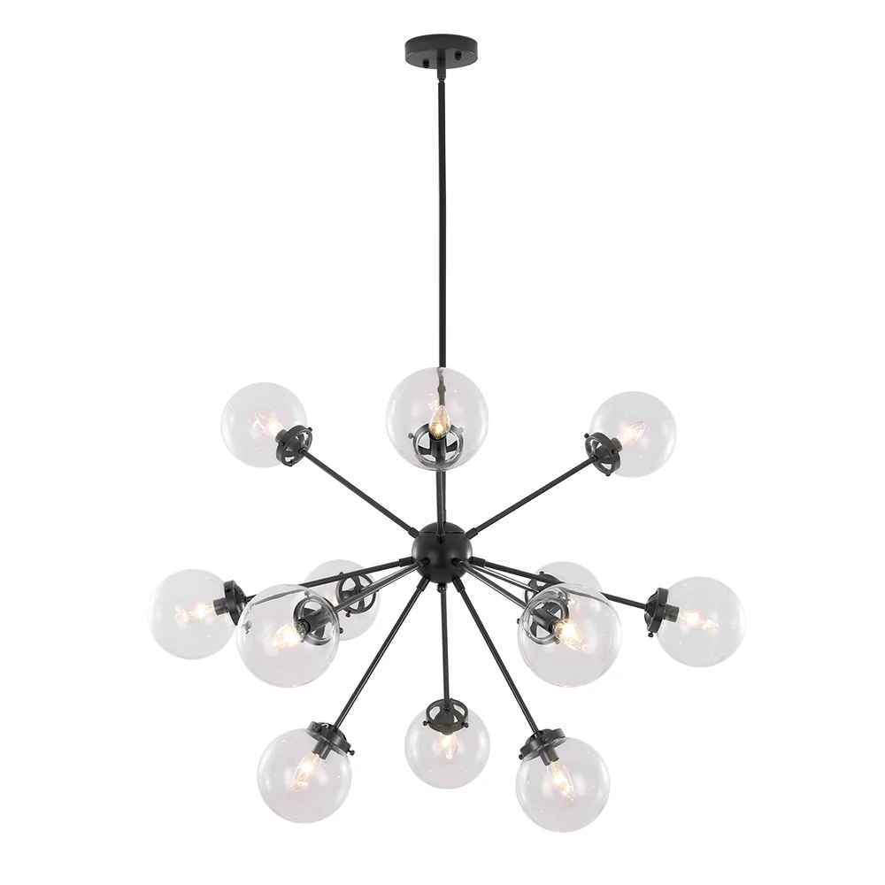 Modern Sphere 12-light Sputnik Chandelier - Image 4