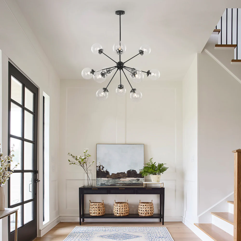 Modern Sphere 12-light Sputnik Chandelier - Image 5
