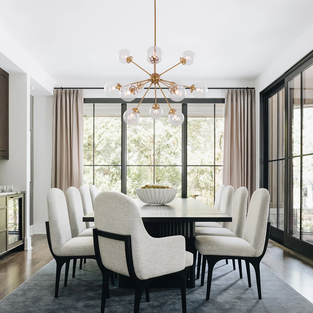 Modern Sphere 12-light Sputnik Chandelier - Image 6