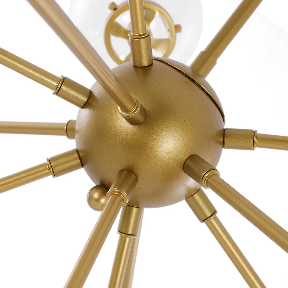 Modern Sphere 12-light Sputnik Chandelier - Image 9
