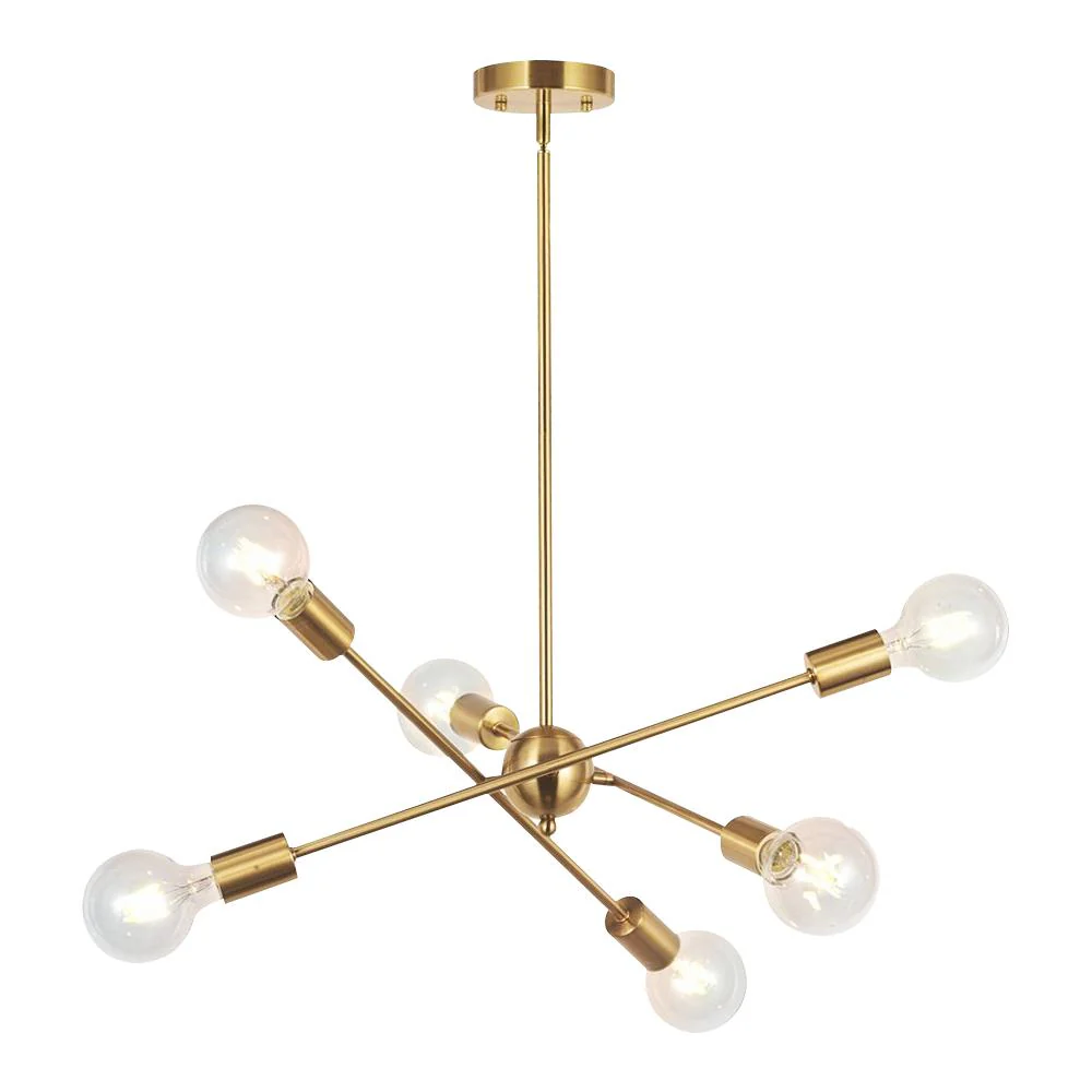 Modern Sphere Gold Sputnik Chandelier - Image 6