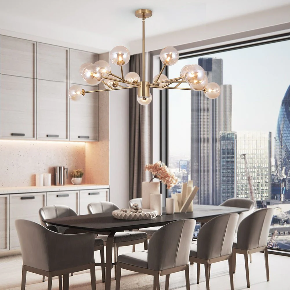 Modern Sputnik Branching Bubble Chandelier - Image 7