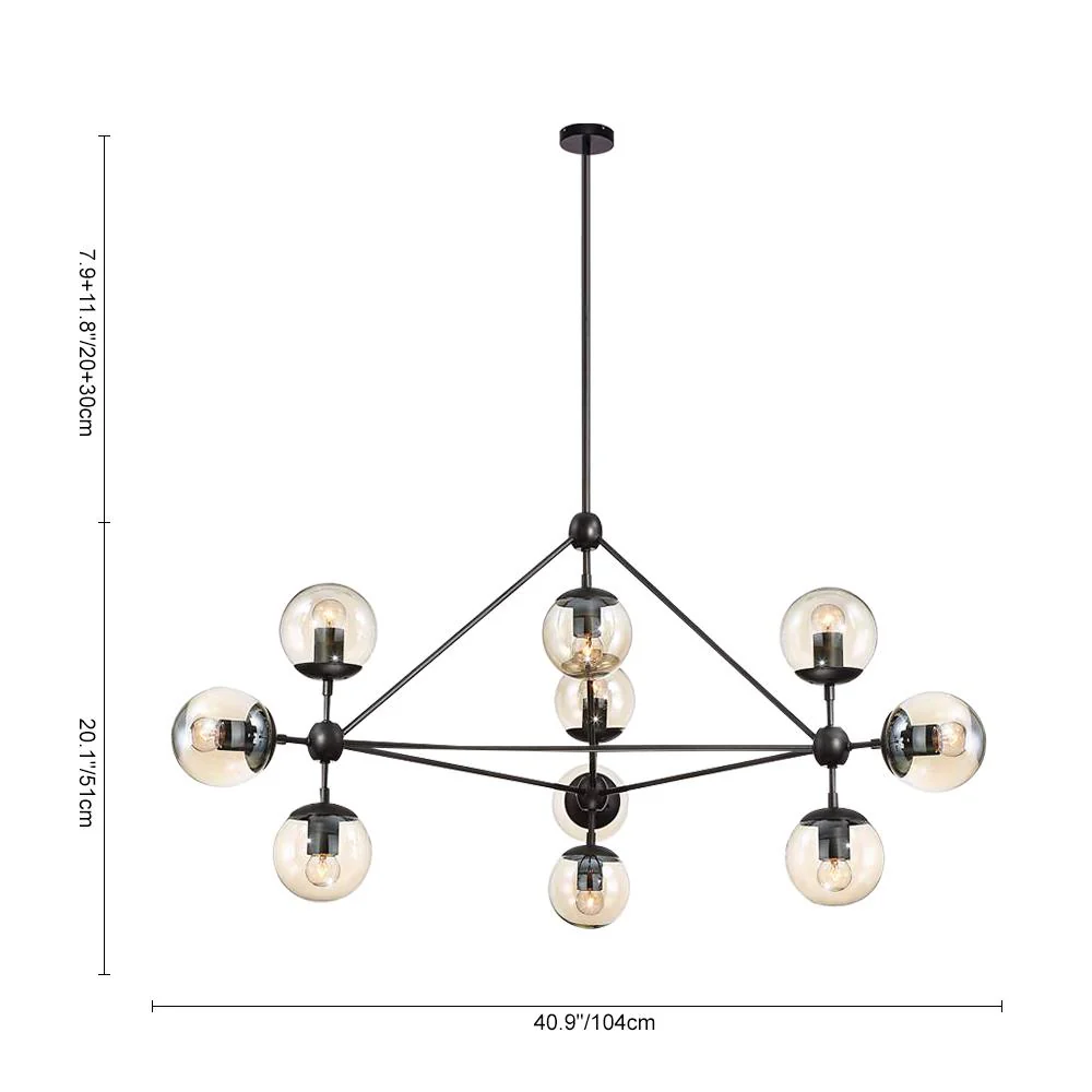 Modern Statement Geometric Chandelier - Image 11