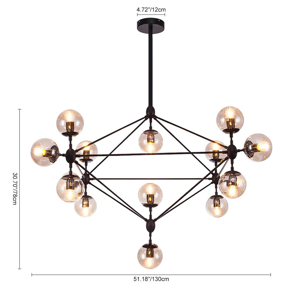 Modern Statement Geometric Chandelier - Image 12