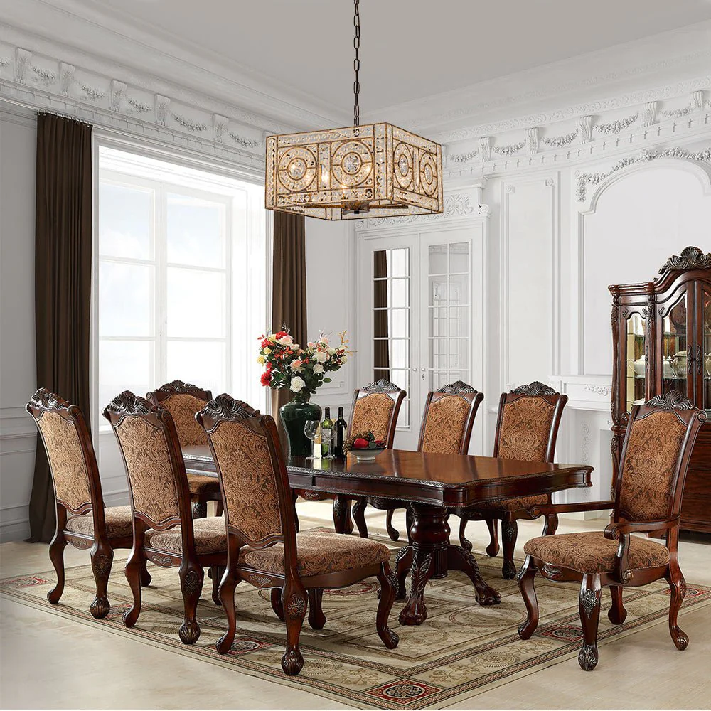 Moroccan Glam Antique Crystal Square Cage Chandelier - Image 2