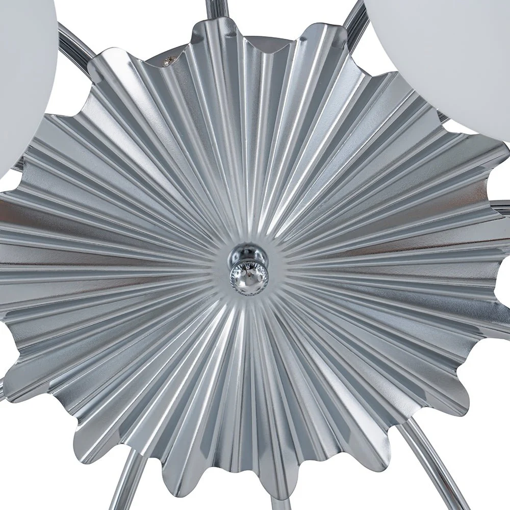 Blossom 12-Light Opal Glass Bubble Semi Flush Chandelier - Image 43