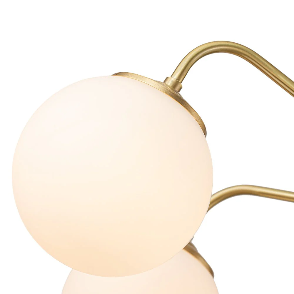 (OpenBox) Brass 6-Light Milky White Globe Round Chandelier - Image 10