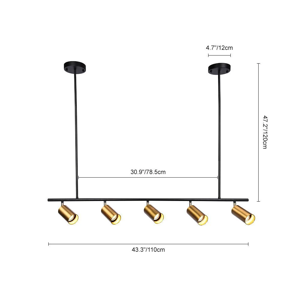 (OpenBox) Modern 5-Light Linear Semi Flush Track Light - Image 20