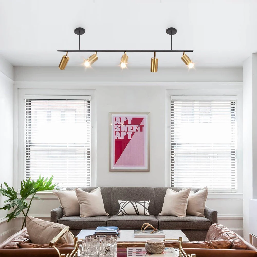 (OpenBox) Modern 5-Light Linear Semi Flush Track Light - Image 3