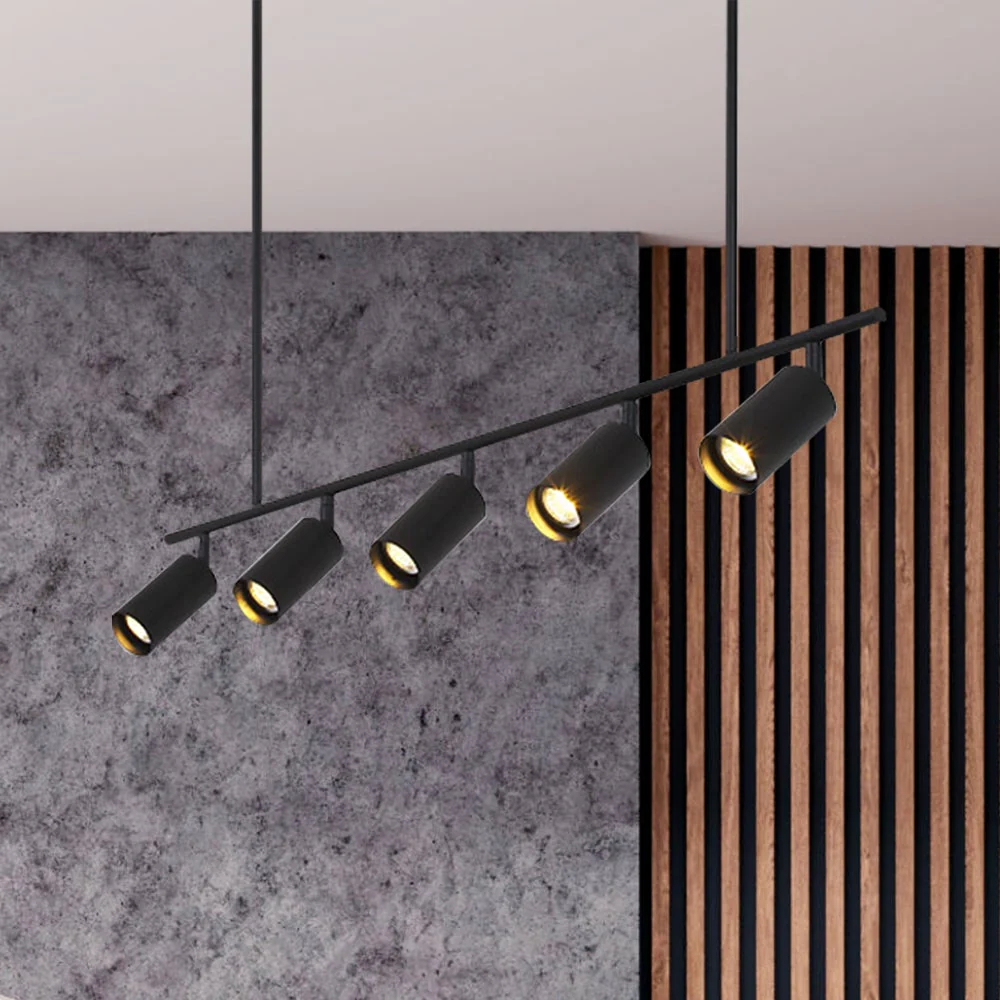 (OpenBox) Modern 5-Light Linear Semi Flush Track Light - Image 6