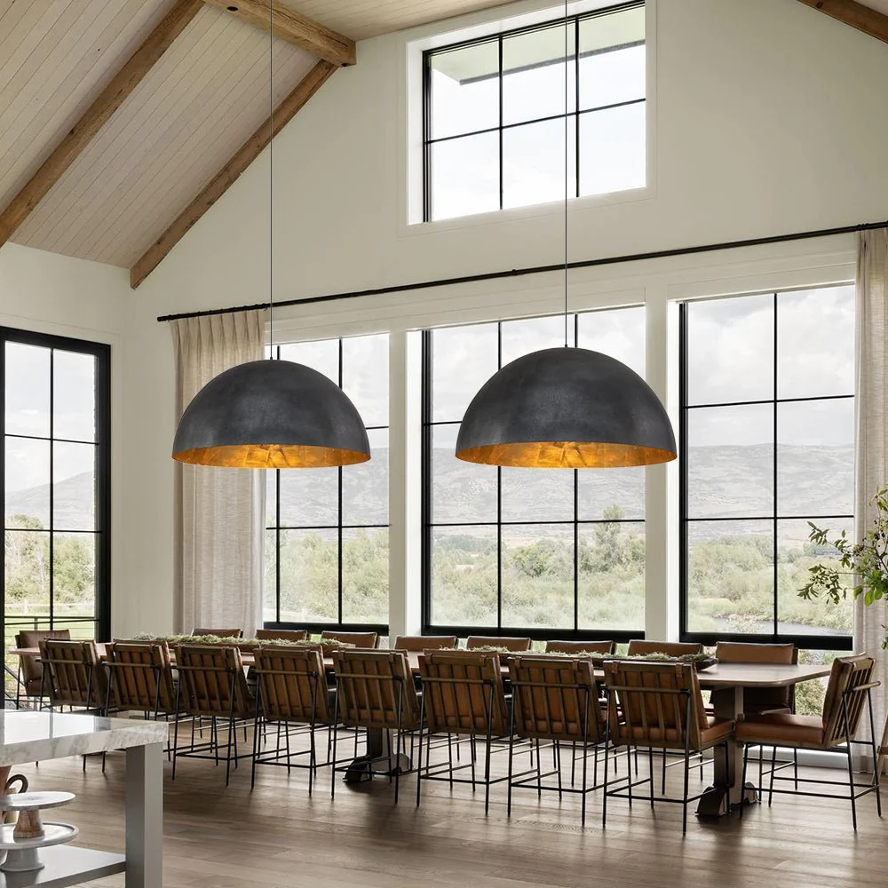 (OpenBox) Oversized Metal Dome Pendant Light - Image 11