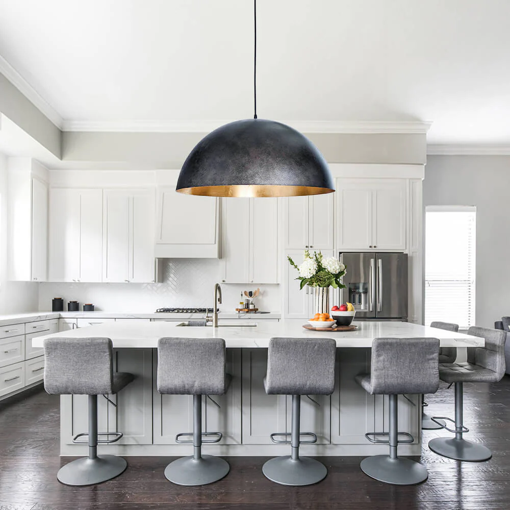 (OpenBox) Oversized Metal Dome Pendant Light - Image 12