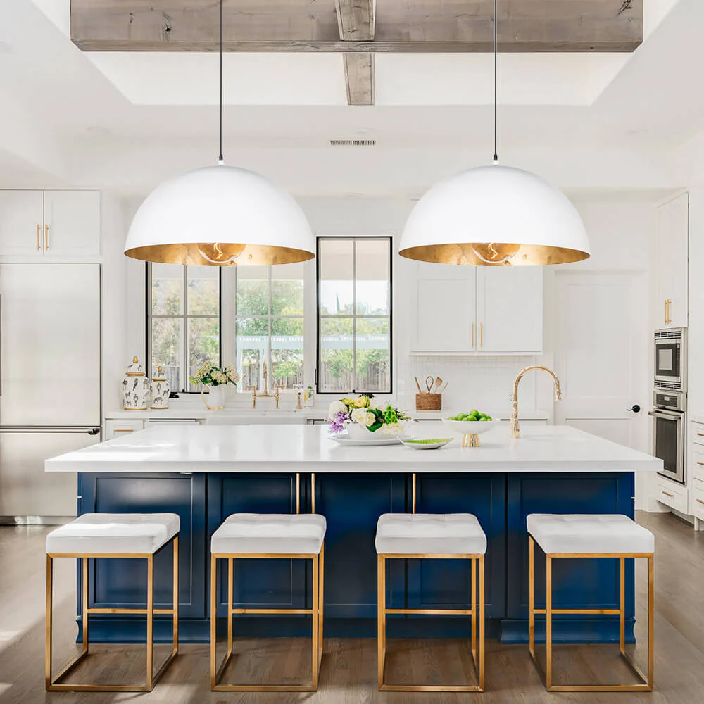 (OpenBox) Oversized Metal Dome Pendant Light - Image 14