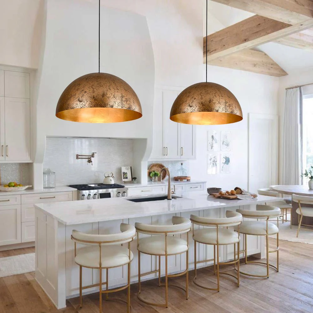 (OpenBox) Oversized Metal Dome Pendant Light - Image 22
