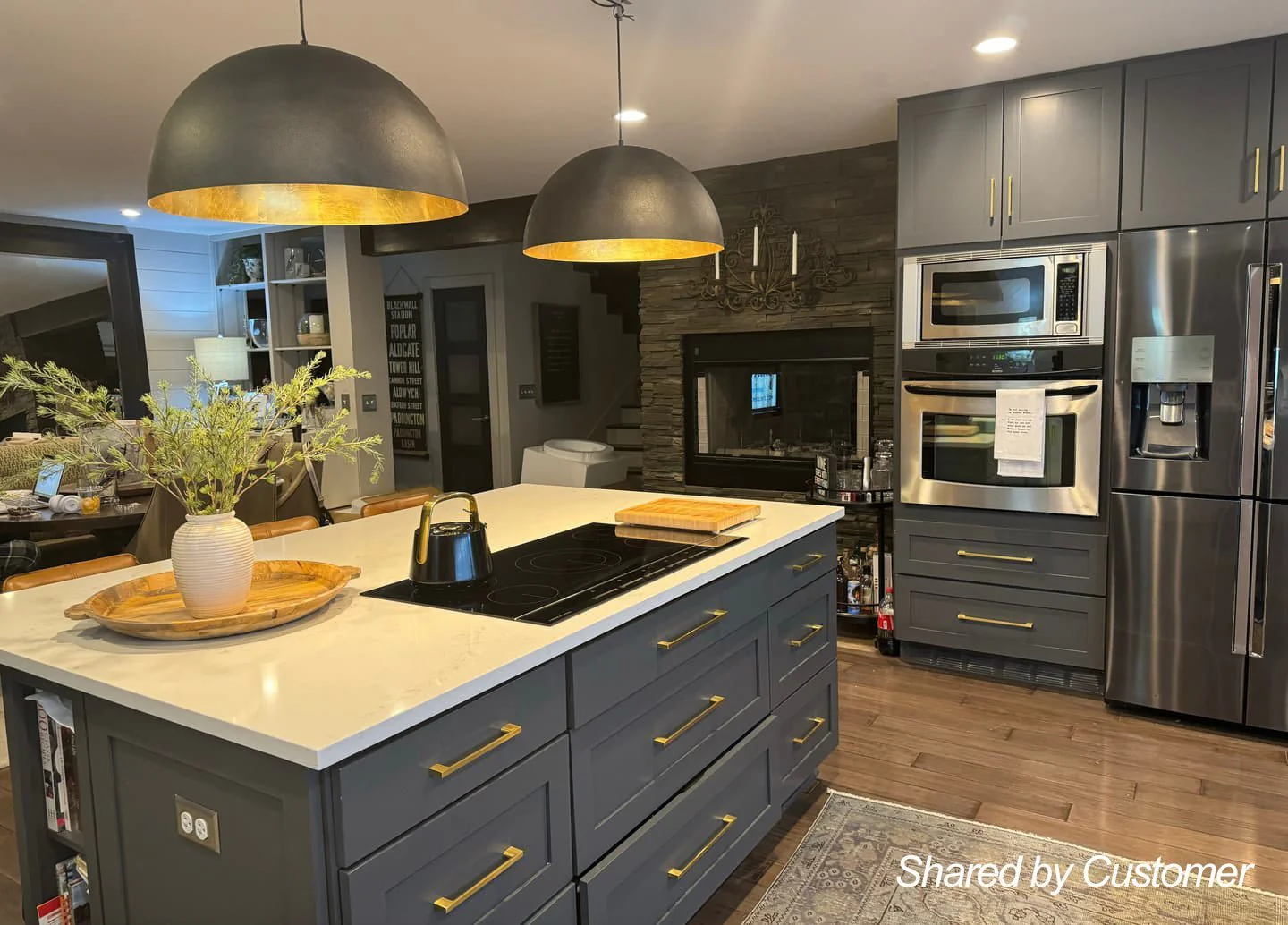 (OpenBox) Oversized Metal Dome Pendant Light - Image 5