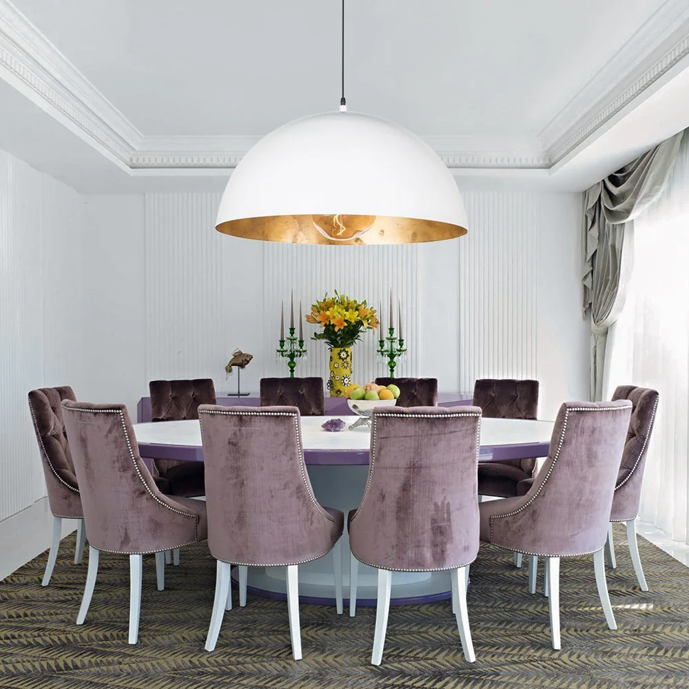 (OpenBox) Oversized Metal Dome Pendant Light - Image 7
