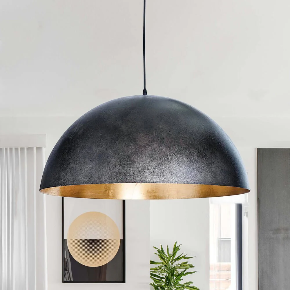 (OpenBox) Oversized Metal Dome Pendant Light - Image 8