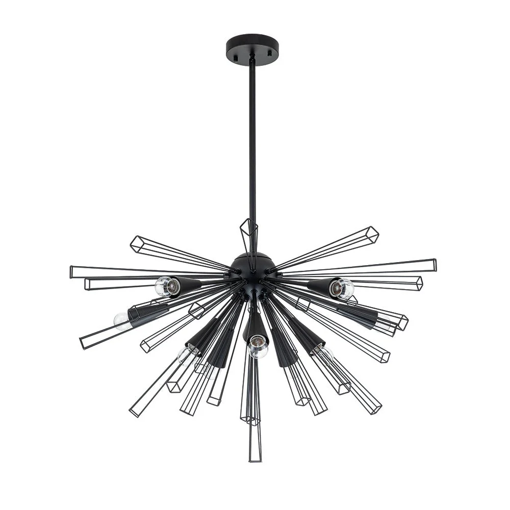 (OpenBox) 10-Light Geometric Sputnik Sunburst Chandelier - Image 12