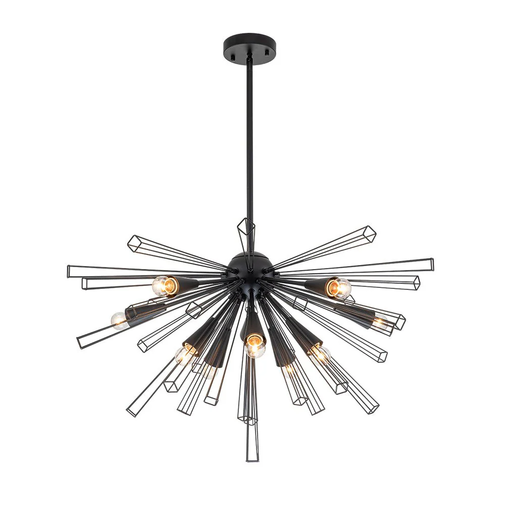 (OpenBox) 10-Light Geometric Sputnik Sunburst Chandelier - Image 13