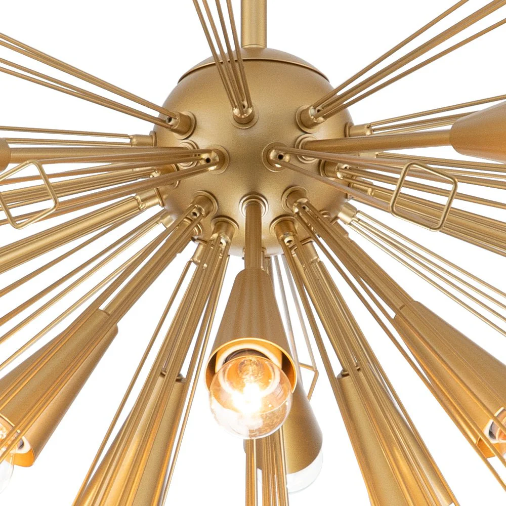 (OpenBox) 10-Light Geometric Sputnik Sunburst Chandelier - Image 6