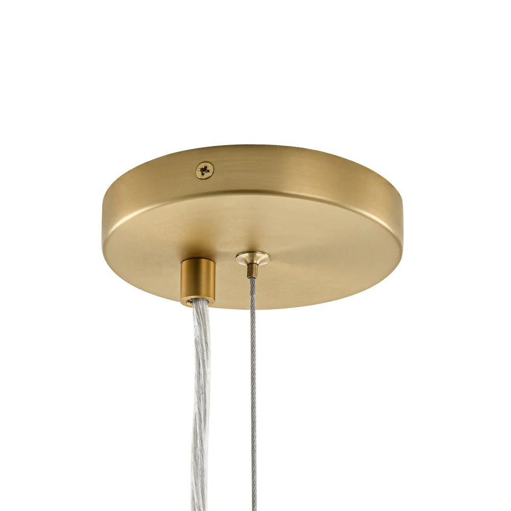 (OpenBox) 6-Light Dimmable Brass Cluster Clear Glass Bubble Sphere Chandelier - Image 17