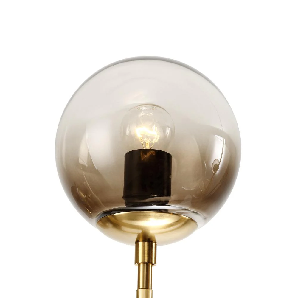 6-light Glass Globe Linear Chandelier - Image 5