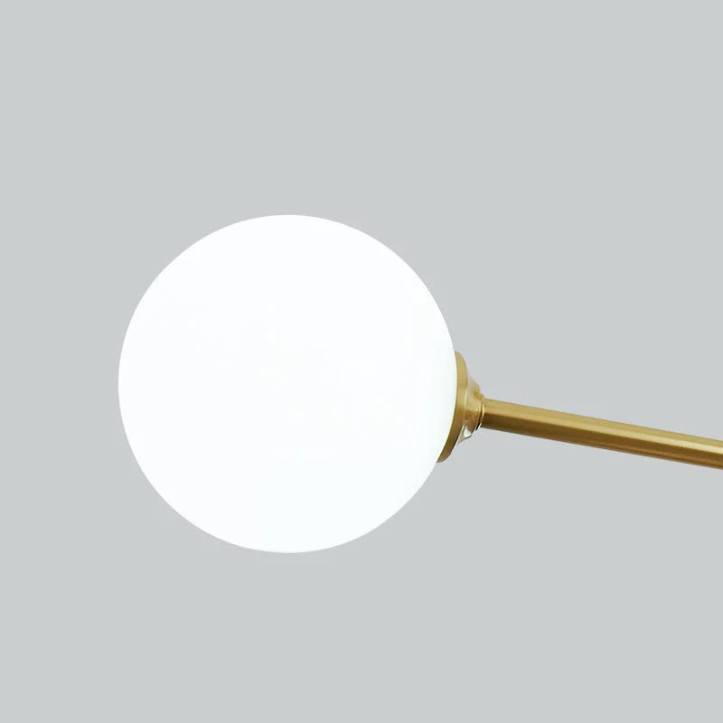 6-Light Opal Glass Globe Linear Sputnik Semi Flush - Image 11