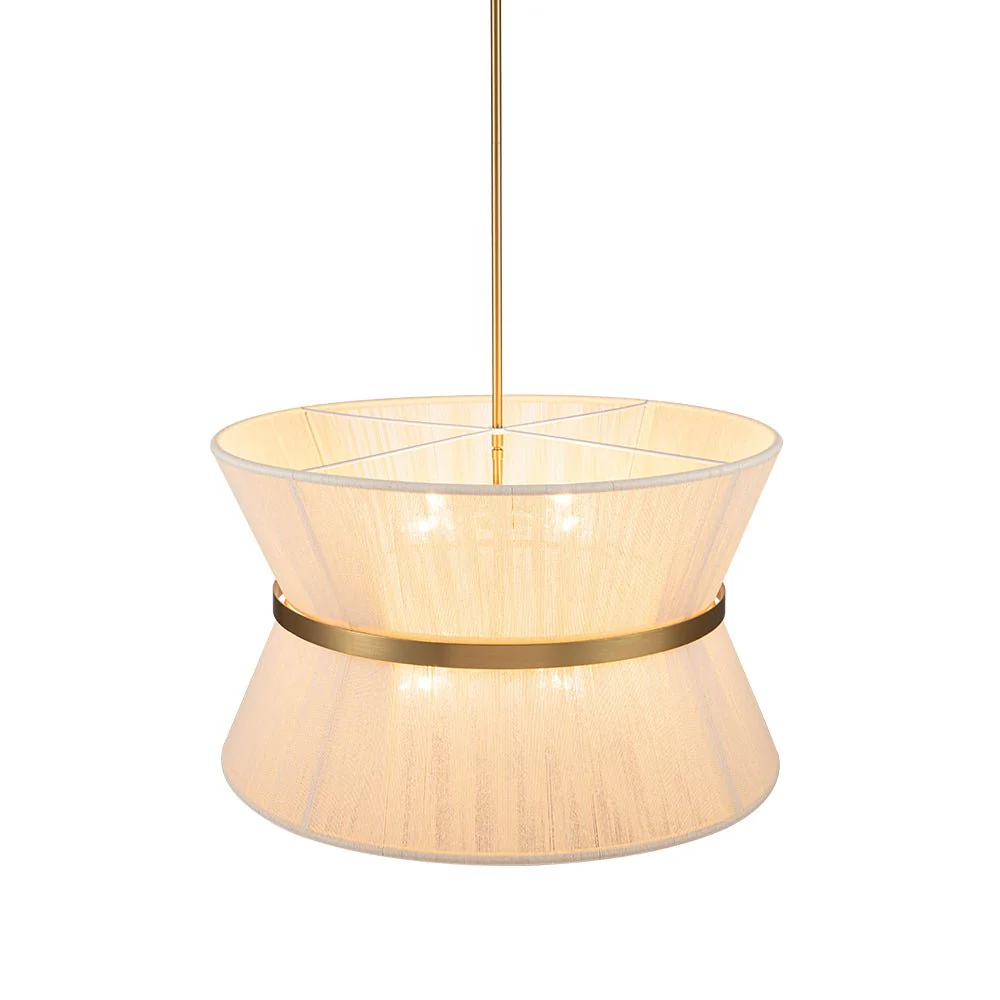 (OpenBox) Boho 2-Tier Woven Thread Tapered Drum Pendant Light - Image 11