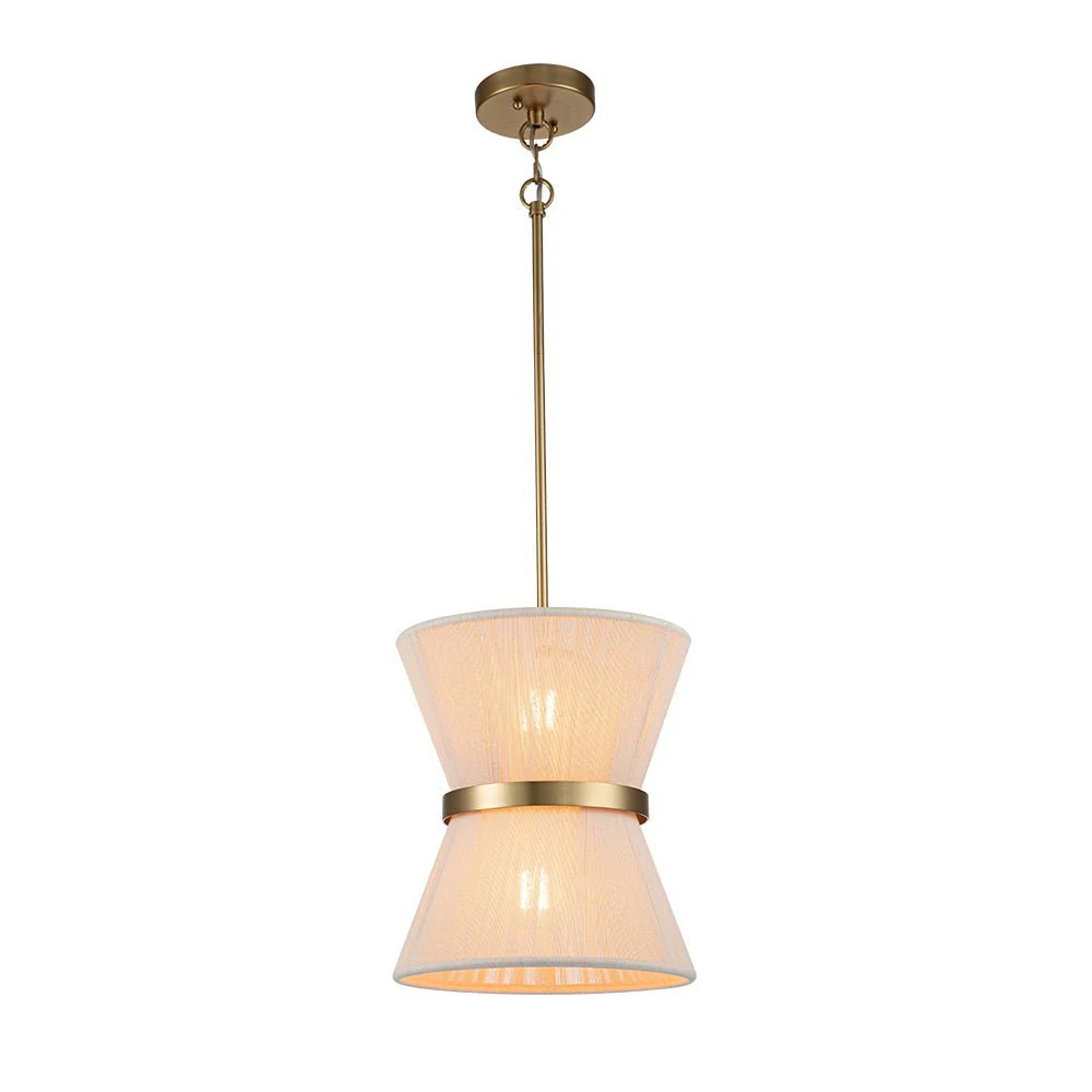 (OpenBox) Boho 2-Tier Woven Thread Tapered Drum Pendant Light - Image 7