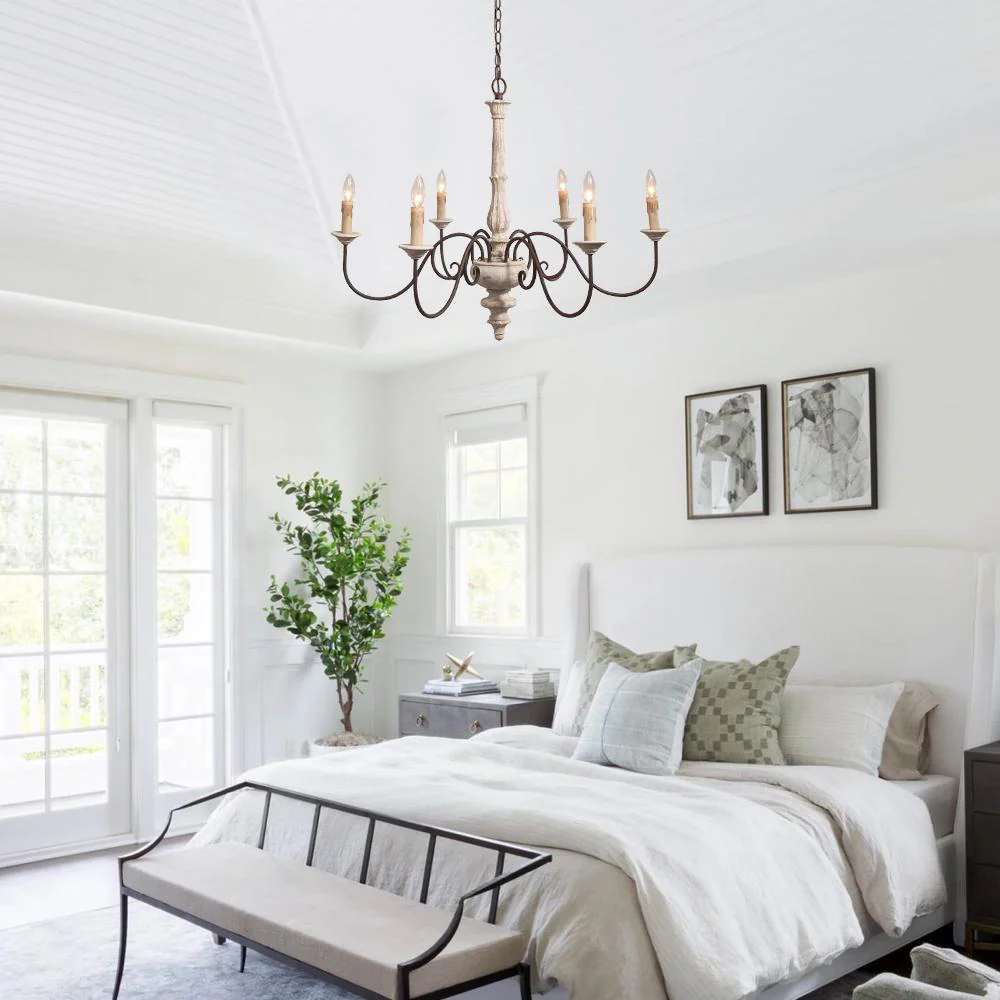 Candle Style Shabby Chic Chandelier - Image 2