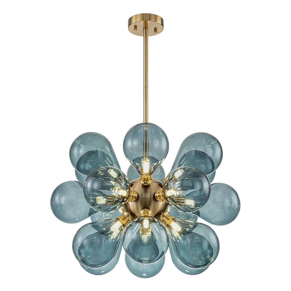 (OpenBox) Cluster Blue Glass Bubble Chandelier - Image 11