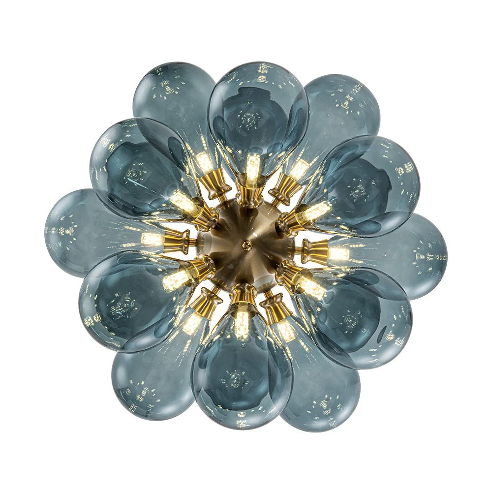 (OpenBox) Cluster Blue Glass Bubble Chandelier - Image 13