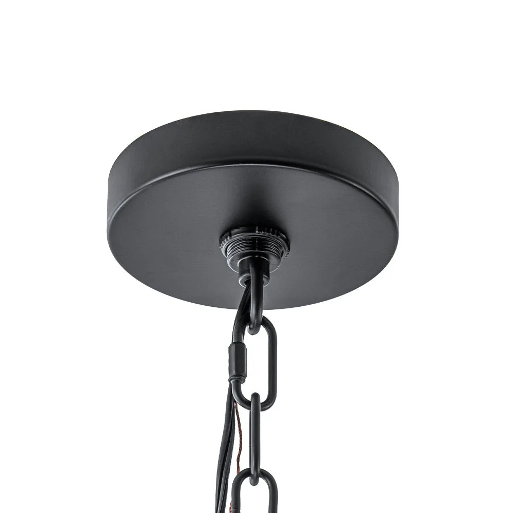 (OpenBox) Contemporary Glass Wide Square Lantern Pendant Chandelier - Image 13