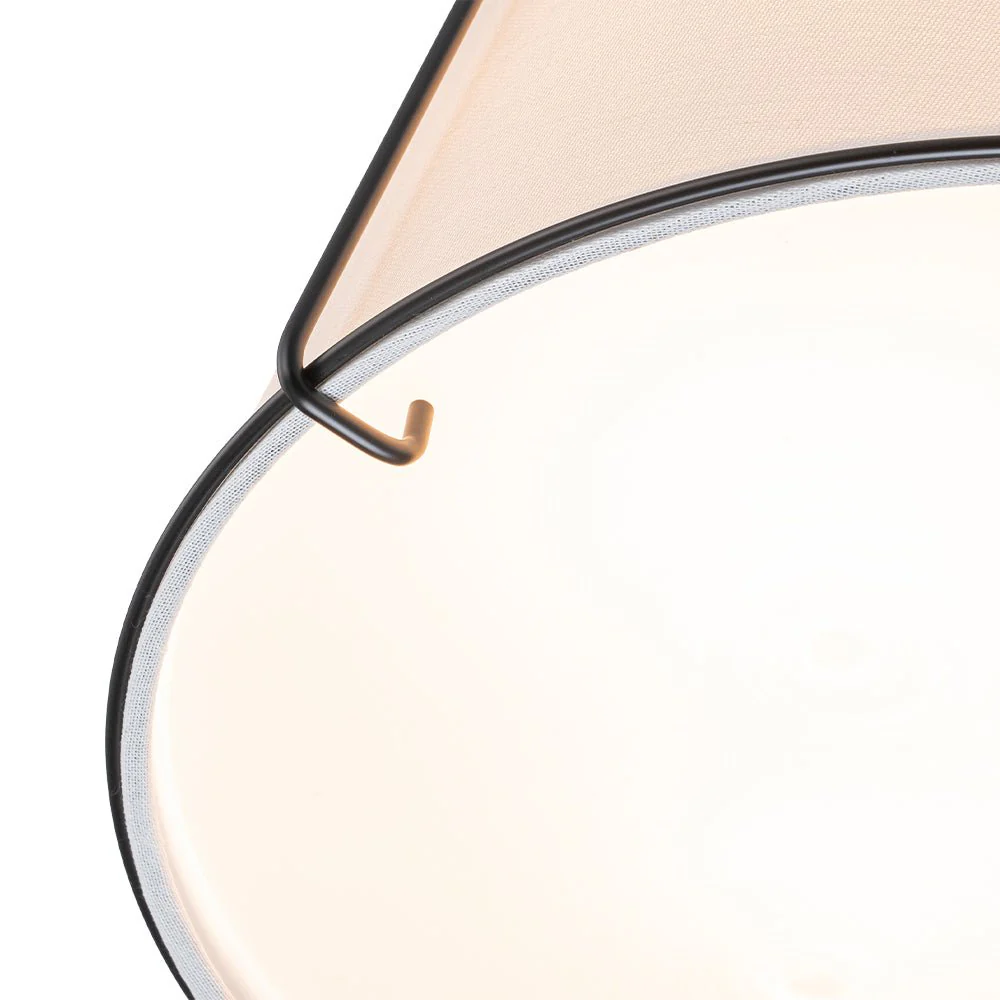 (OpenBox) Contemporary Wide Linen Drum Brass Semi Flush Mount - Image 29